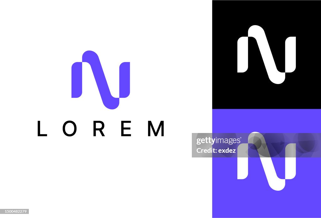 Letter N Logo set