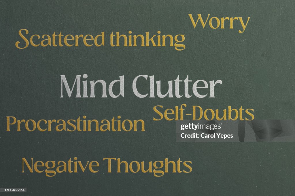 Mind Clutter Conceptmental Wellbeing High-Res Stock Photo - Getty Images