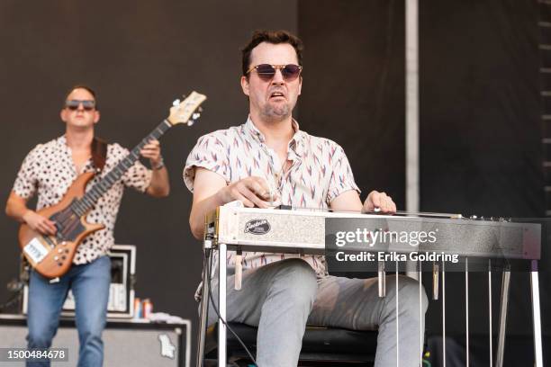 George Gekas and Ed Williams of The Revivalists perform during 2023 Bonnaroo Music & Arts Festival on June 18, 2023 in Manchester, Tennessee.