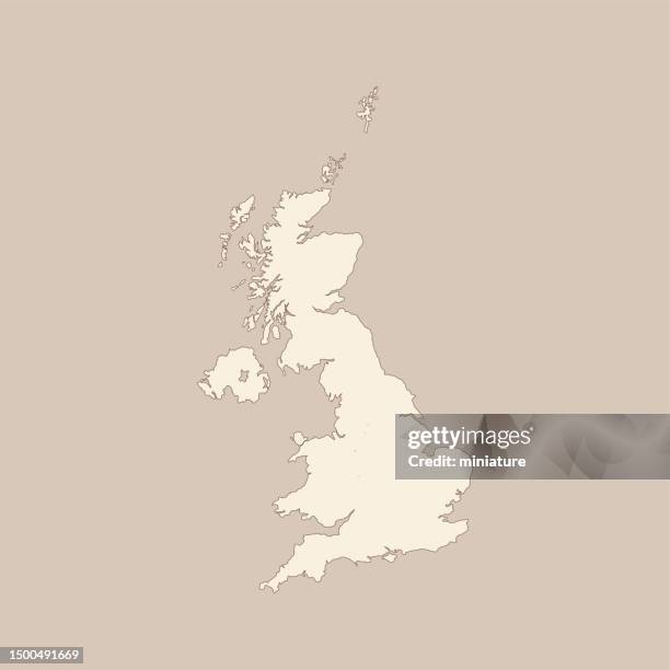 united kingdom map - republic of ireland stock illustrations