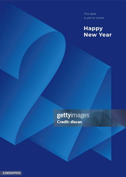 happy new year 2024 background. - copy space stock illustrations