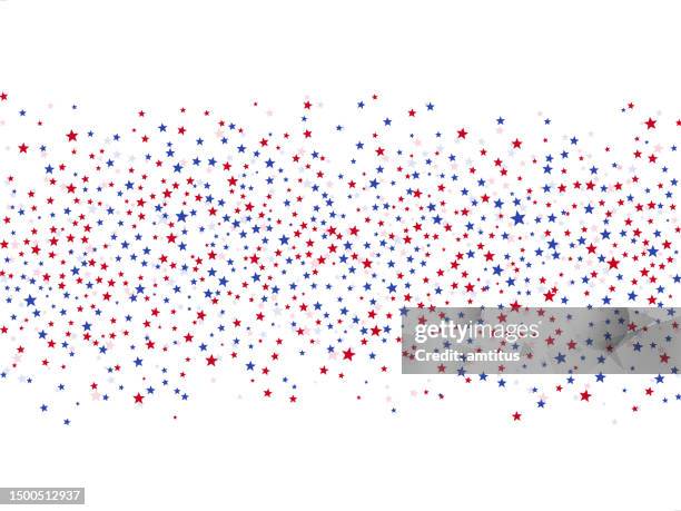 ilustrações, clipart, desenhos animados e ícones de confetes de estrelas - padrão em estrela