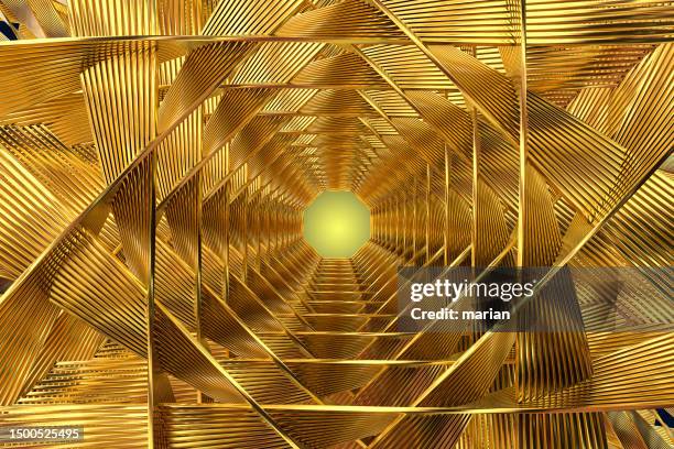 golden line space graphics - metallic pattern stock pictures, royalty-free photos & images