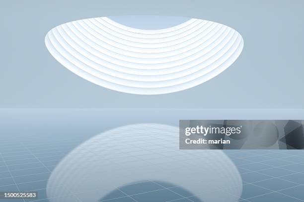 3d rendering,abstract space - cupola stock pictures, royalty-free photos & images