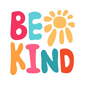 Be kind inscription