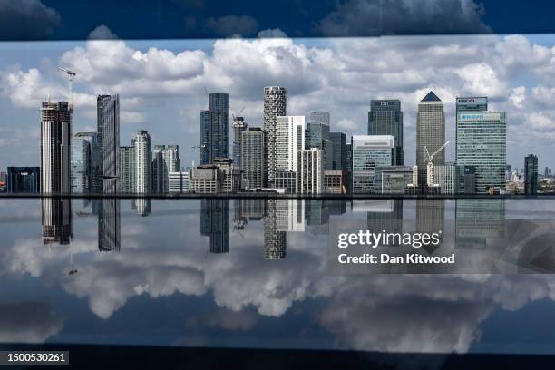 The Canary Wharf business district including global financial institutions Citigroup Inc., State Street Corp., Barclays Plc, HSBC Holdings Plc and...