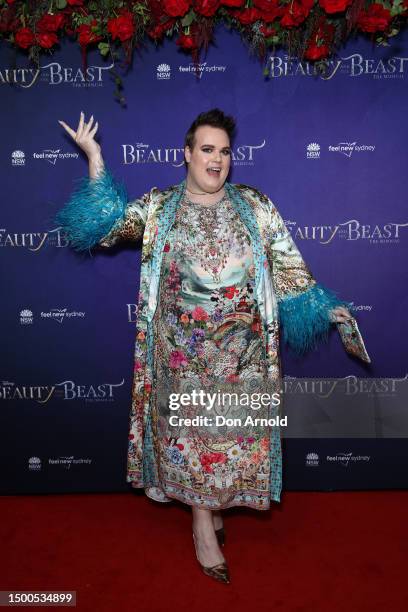 Alright Hey attends opening night of "Beauty & The Beast" at the Capitol Theatre on June 22, 2023 in Sydney, Australia.