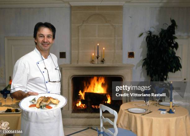 Chitenay - Loire Valley, France, 26 November 2008, the chef Gilles Martinet Hotel Auberge du Centre.