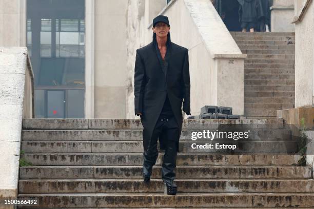 Fashion designer Rick Owens during the Rick Owens Menswear Spring/Summer 2024 show as part of Paris Fashion Week on June 22, 2023 in Paris, France.