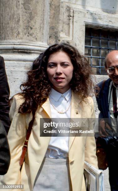 Rome, Italy, the Italian parliamentarian Irene Pivetti.