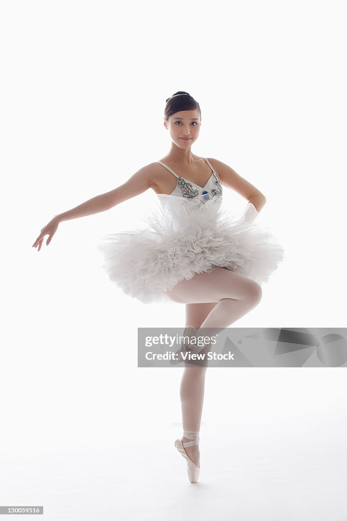 Young female ballerina