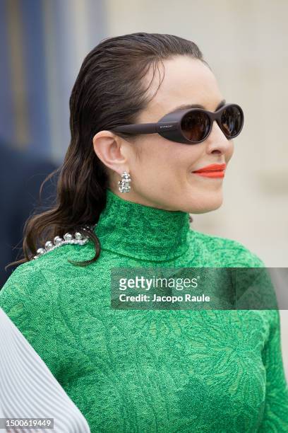 Noomi Rapace attends the Givenchy Menswear Spring/Summer 2024 show as part of Paris Fashion Week on June 22, 2023 in Paris, France.
