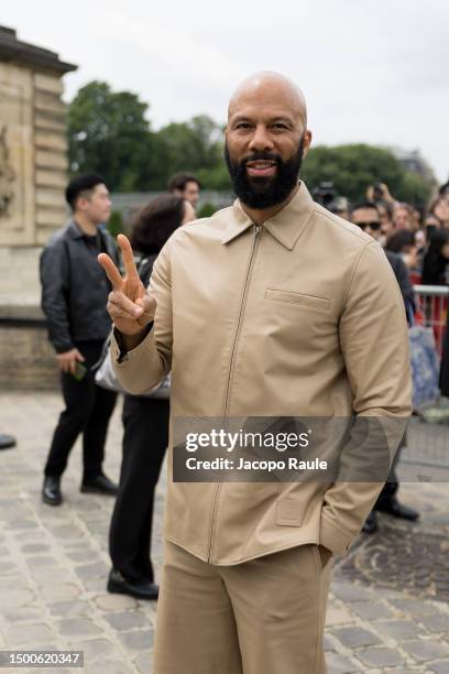 Common attends the Givenchy Menswear Spring/Summer 2024 show as part of Paris Fashion Week on June 22, 2023 in Paris, France.