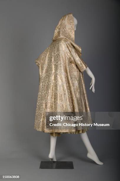 Wedding dress and jacket, 1955 . Silk and metallic brocade, lame by Don Loper Originals.