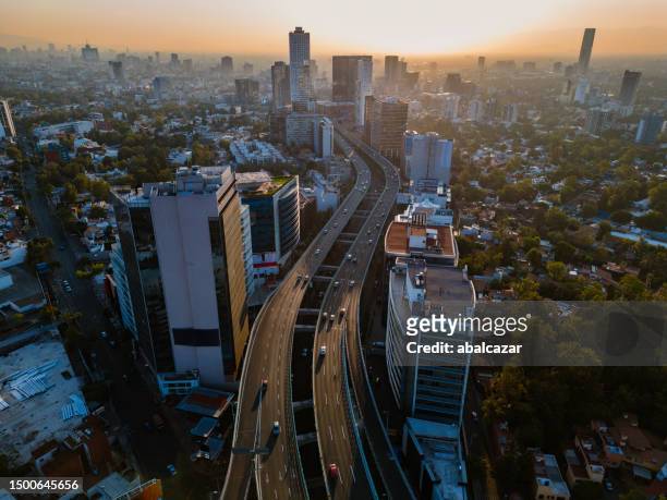 morning traffic at mexico city - mexico stock pictures, royalty-free photos & images
