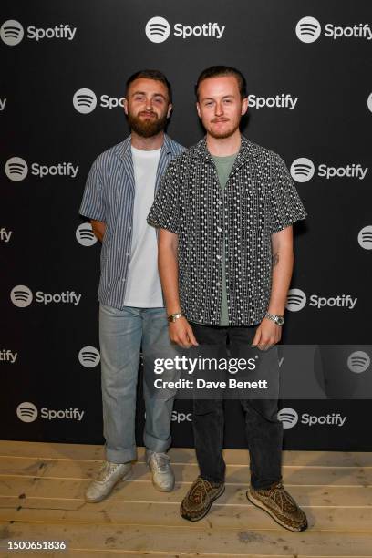 Howard Lawrence and Guy Lawrence of Disclosure attend an evening of music with star-studded performances with Foo Fighters, A$AP Rocky and Disclosure...