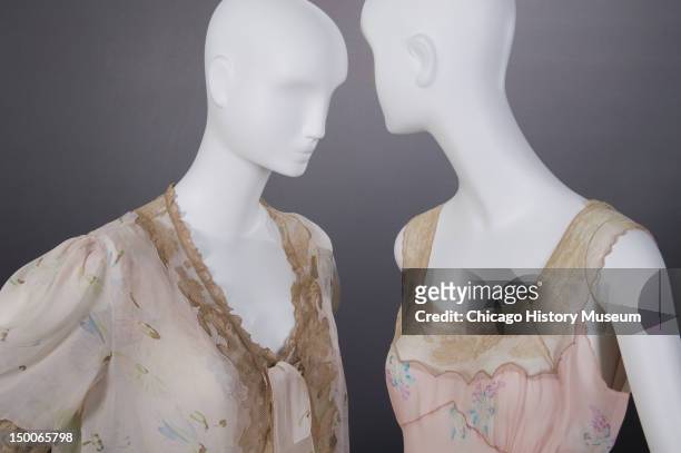 Trousseau nightgown , 1940. SIlk chiffon, lace by Henri Bendel.