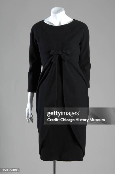 Afternoon dress, 1948 . Wool melton by Cristobal Balenciaga.