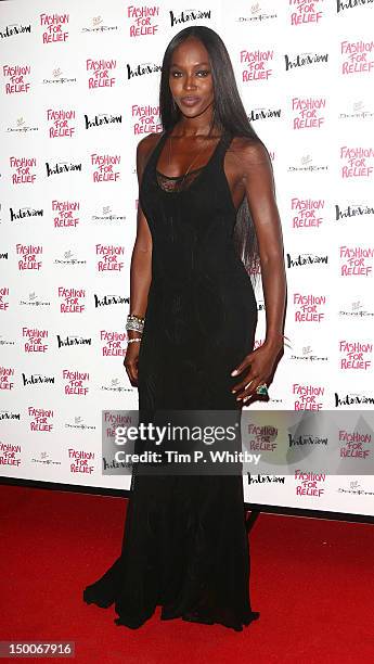 Naomi Campbell hosts Fashion for Relief a Charity Dinner at Downtown Mayfair on August 9, 2012 in London, England.