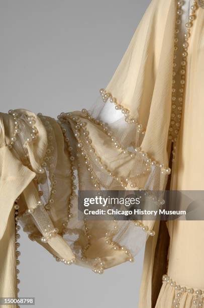 Wedding dress, 1924 . Silk crepe, lace, lame, pearls, net by Jeanne Lanvin.