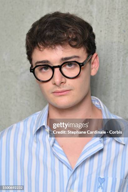 Noah Schnapp attends the Ami Alexandre Mattiussi Menswear Spring/Summer 2024 show as part of Paris Fashion Week on June 22, 2023 in Paris, France.