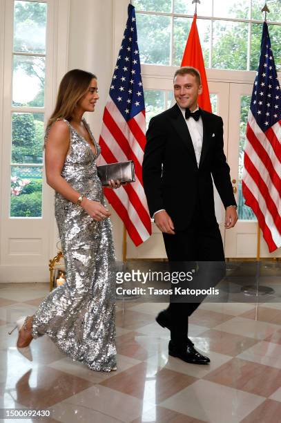 Naomi Biden, granddaughter of U.S. President Joe Biden, and her husband Peter Neal arrive at the White House on June 22, 2023 in Washington, DC....