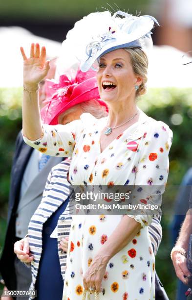 Sophie, Duchess of Edinburgh attends day 3 'Ladies Day' of Royal Ascot 2023 at Ascot Racecourse on June 22, 2023 in Ascot, England.