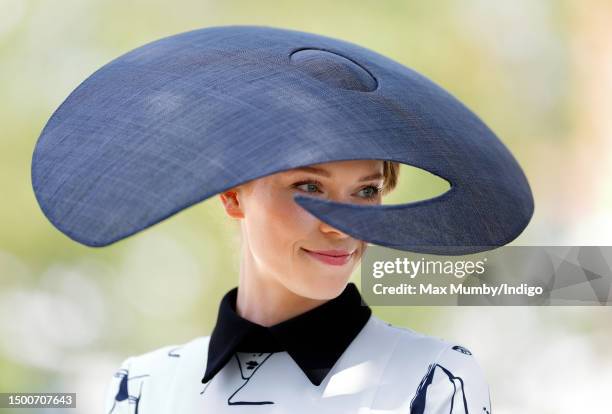 Racegoer attends day 3 'Ladies Day' of Royal Ascot 2023 at Ascot Racecourse on June 22, 2023 in Ascot, England.