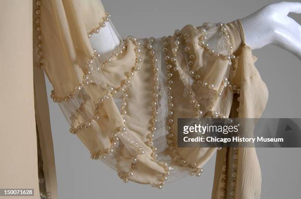 Wedding dress, 1924 . Silk crepe, lace, lame, pearls, net by Jeanne Lanvin.