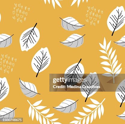 Abstract summer seamless pattern. Summer leaf pattern Abstract summer seamless pattern. Summer leaf pattern