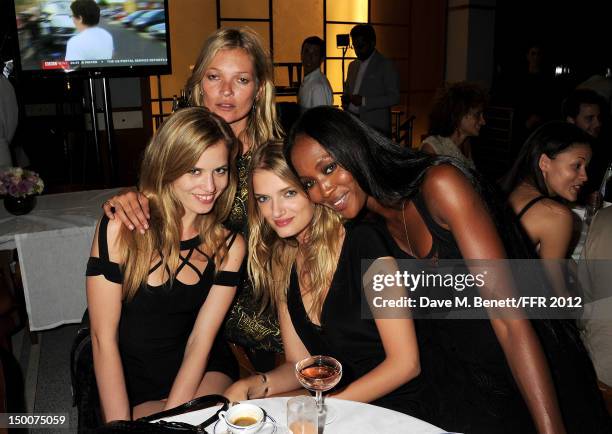 Georgia May Jagger, Kate Moss, Lily Donaldson and Naomi Campbell attends as Naomi hosts an Olympic Celebration Dinner in partnership with Fashion For...