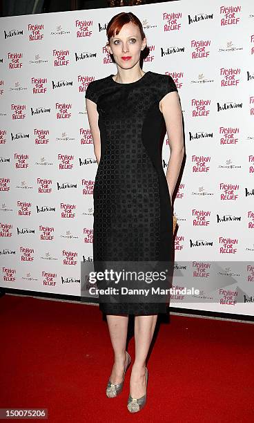 Karen Elson attend an olympic celebration dinner hosted by Naomi Campbell in partnership with Fashion For Relief at LondonÕs Downtown Mayfair, on...