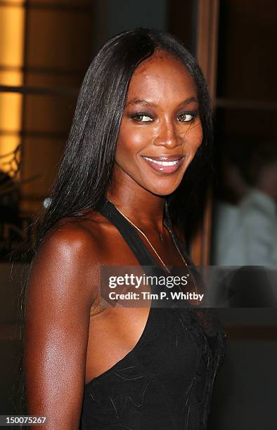 Naomi Campbell attends Fashion for Relief a Charity Dinner hosted by the model at Downtown Mayfair on August 9, 2012 in London, England.