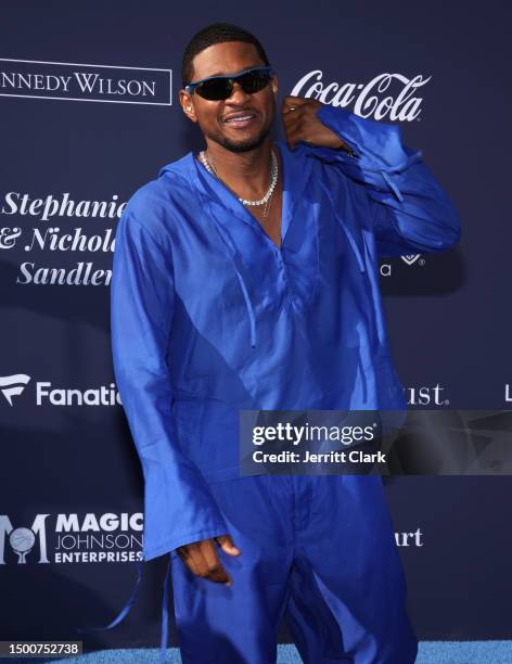 Usher attends the Los Angeles Dodgers Foundation's 2023 Blue Diamond Gala at Dodger Stadium on June 22, 2023 in Los Angeles, California.