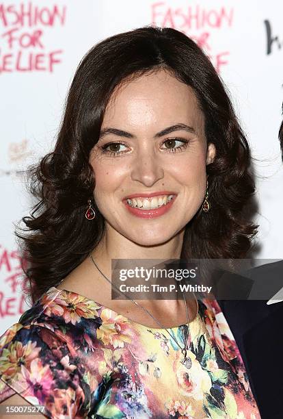 Sally Humphries attends Fashion for Relief a Charity Dinner hosted by Naomi Campbell at Downtown Mayfair on August 9, 2012 in London, England.