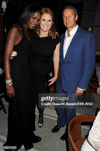 Naomi Campbell, Sarah Ferguson, Duchess of York, and Vladislav Doronin attend as Naomi Campbell hosts an Olympic Celebration Dinner in partnership...