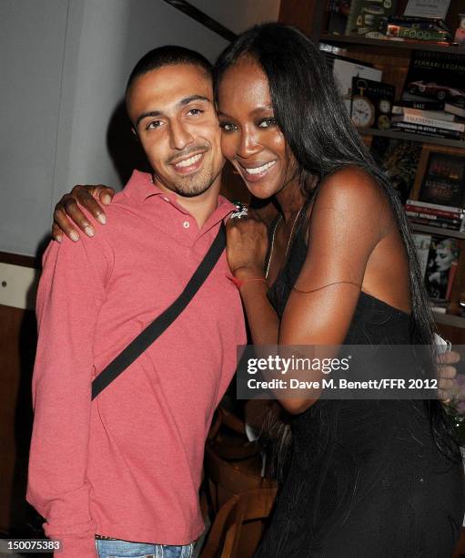 Adam Deacon and Naomi Campbell attend as Naomi Campbell hosts an Olympic Celebration Dinner in partnership with Fashion For Relief, Interview...