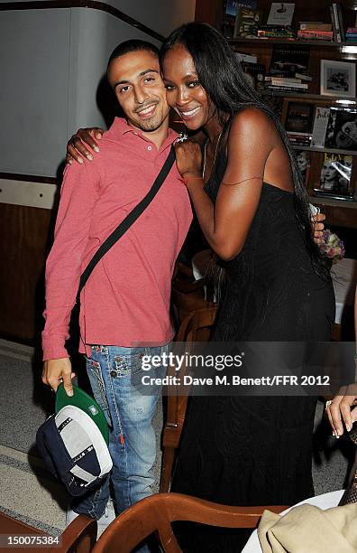 Adam Deacon and Naomi Campbell attend as Naomi Campbell hosts an Olympic Celebration Dinner in partnership with Fashion For Relief, Interview...