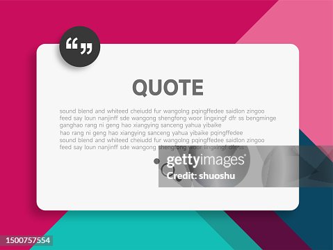 Quote bubble comment note frame material flat design color template background Quote bubble comment note frame material flat design color template background