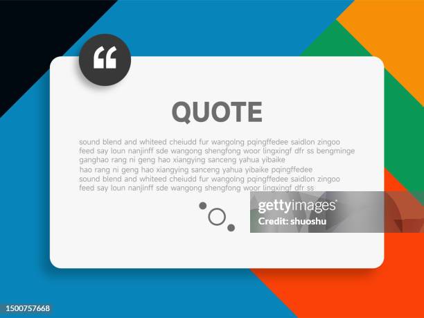 Quote Bubble Comment Note Frame Vector Design Material Information ...