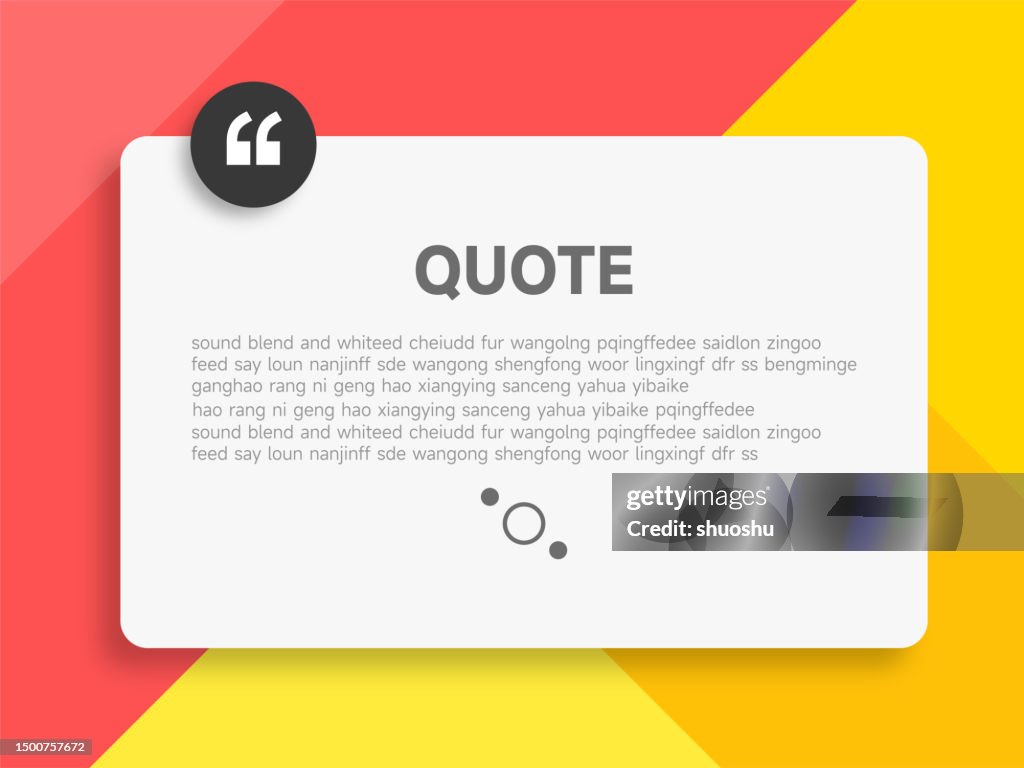 Quote Bubble Comment Note Frame Vector Design Material Information ...