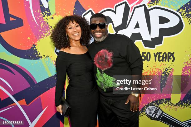 Erica Campbell and Warryn Campbell attend ASCAP Rhythm & Soul Celebration of 50 Years of Hip-Hop on June 22, 2023 in Los Angeles, California.