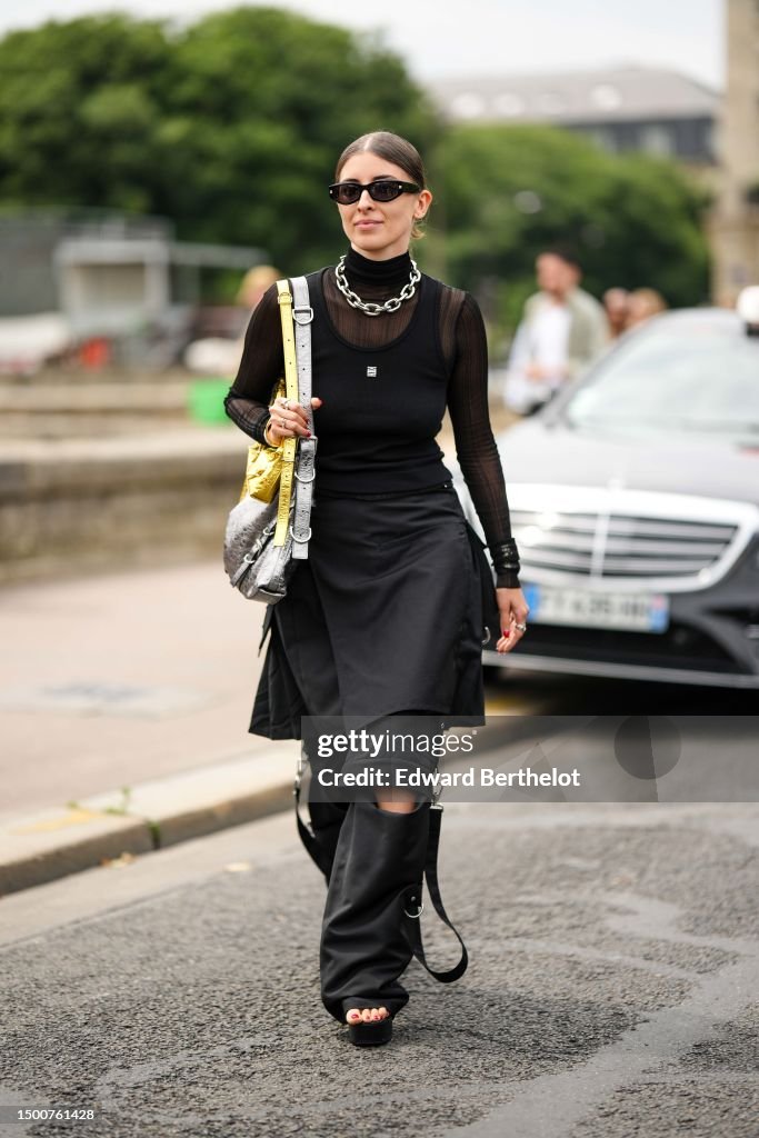 Street Style - Paris Fashion Week - Menswear Spring/Summer 2024 : Day Three