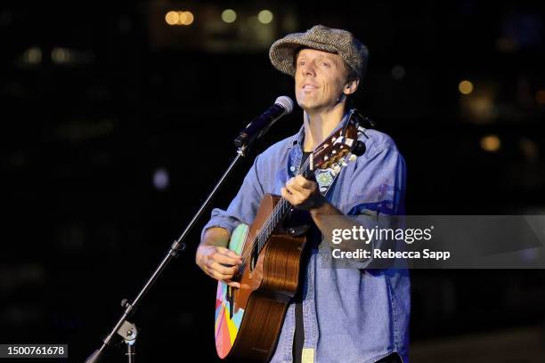 Jason Mraz performs at The Drop: Jason Mraz at The GRAMMY Museum on June 22, 2023 in Los Angeles, California.