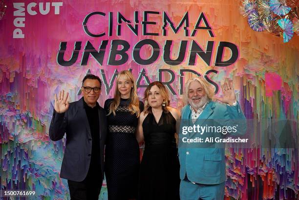Fred Armisen, Riki Lindhome, Corin Tucker and Lance Bangs attend the 4th Annual Cinema Unbound Awards Benefiting PAM CUT // Center For An Untold...