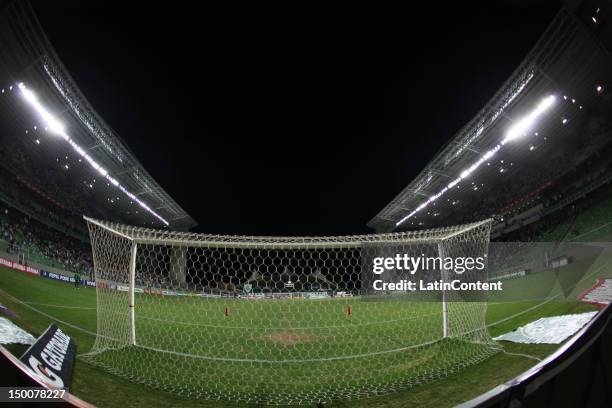 General view of the stadium during a match between Atletico MG and Coritiba as part of the Brasilian Serie A Championship at Independencia Stadium on...