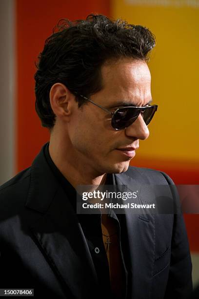 Musician Marc Anthony attends the 2012 Maestro Cares Foundation Benefit at El Museo Del Barrio on August 9, 2012 in New York City.