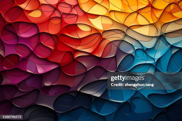 colorful checked curve pattern - dorato colore descrittivo foto e immagini stock