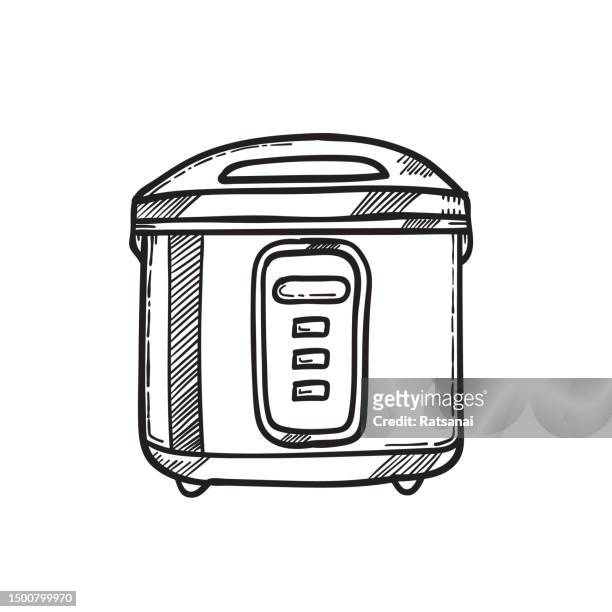 rice cooker - cereal bowl stock illustrations