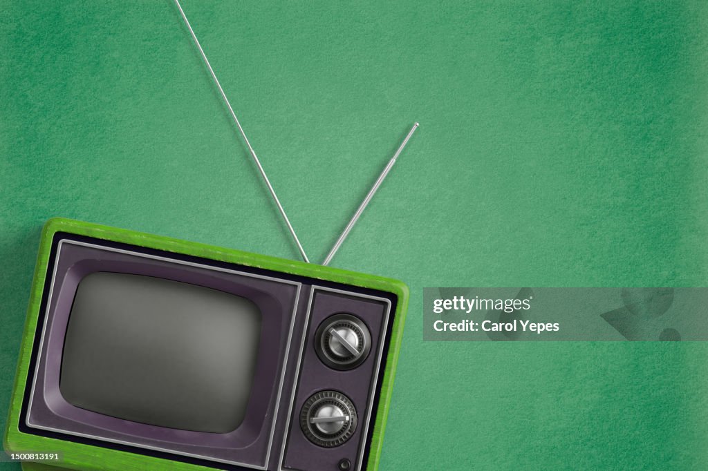 Vintage Television with space for copy